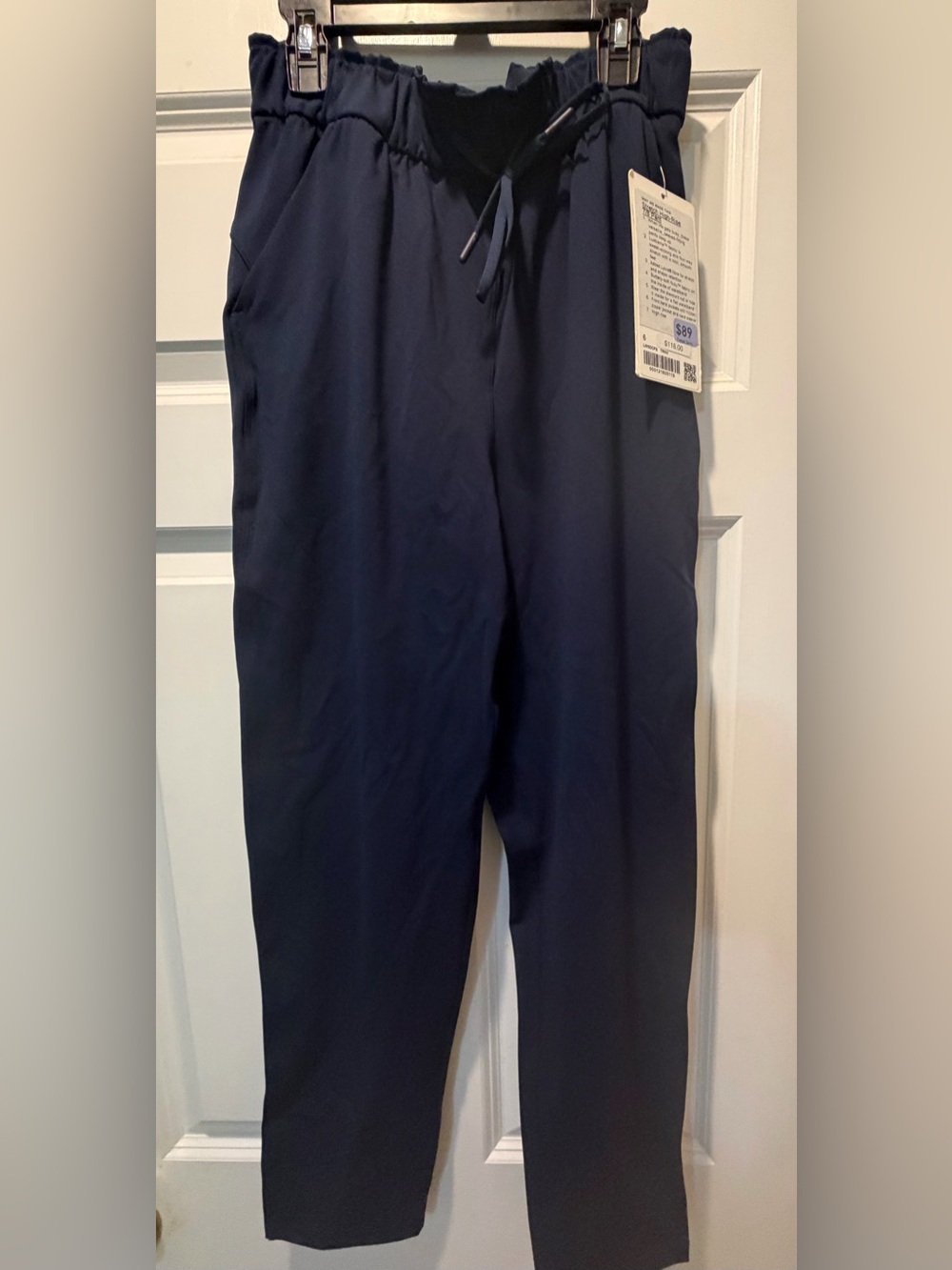 Lululemon Athletica Navy Elastic-Waist Casual Pants